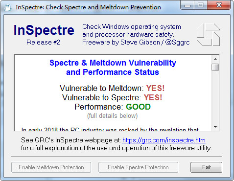 InSpectre(CPU漏洞检测工具)官方下载