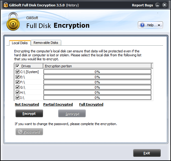 Gilisoft Full Disk Encryption