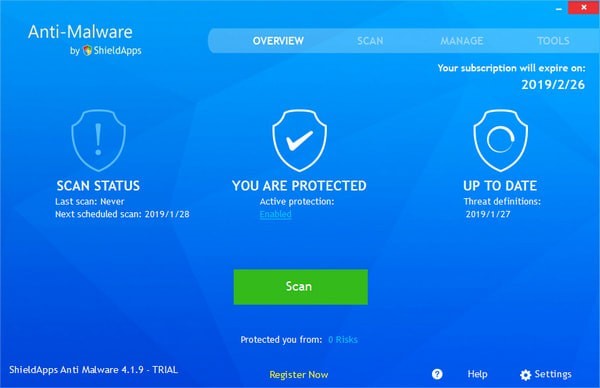 ShieldApps Anti Malware反恶意安全软件