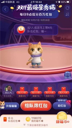 双十一星秀猫组队app