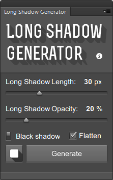 Long Shadow Generator2(Ps长阴影制作插件)